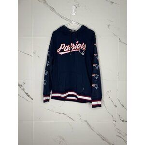 NFL Team Apparel Men's L Navy/Red New England Patriots Pullover Hoodie New Era